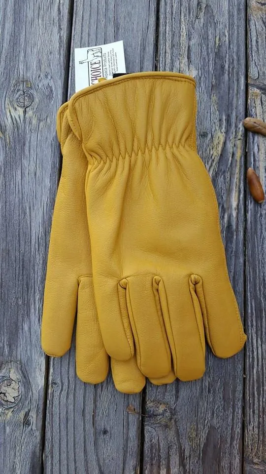 Alpaca Knit-Lined Genuine Cowhide Leather Gloves to XXL Sizes