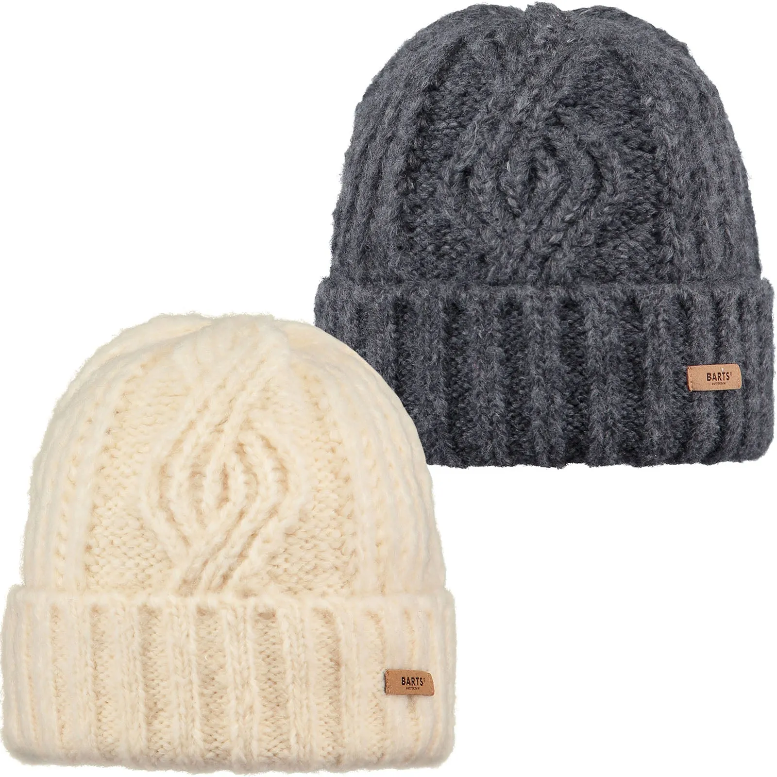 Barts Womens Farrah Cable Knit Fleece Lined Beanie Hat