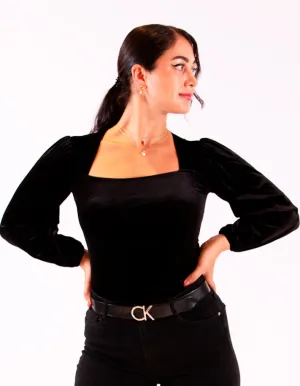 Black Velvet Top