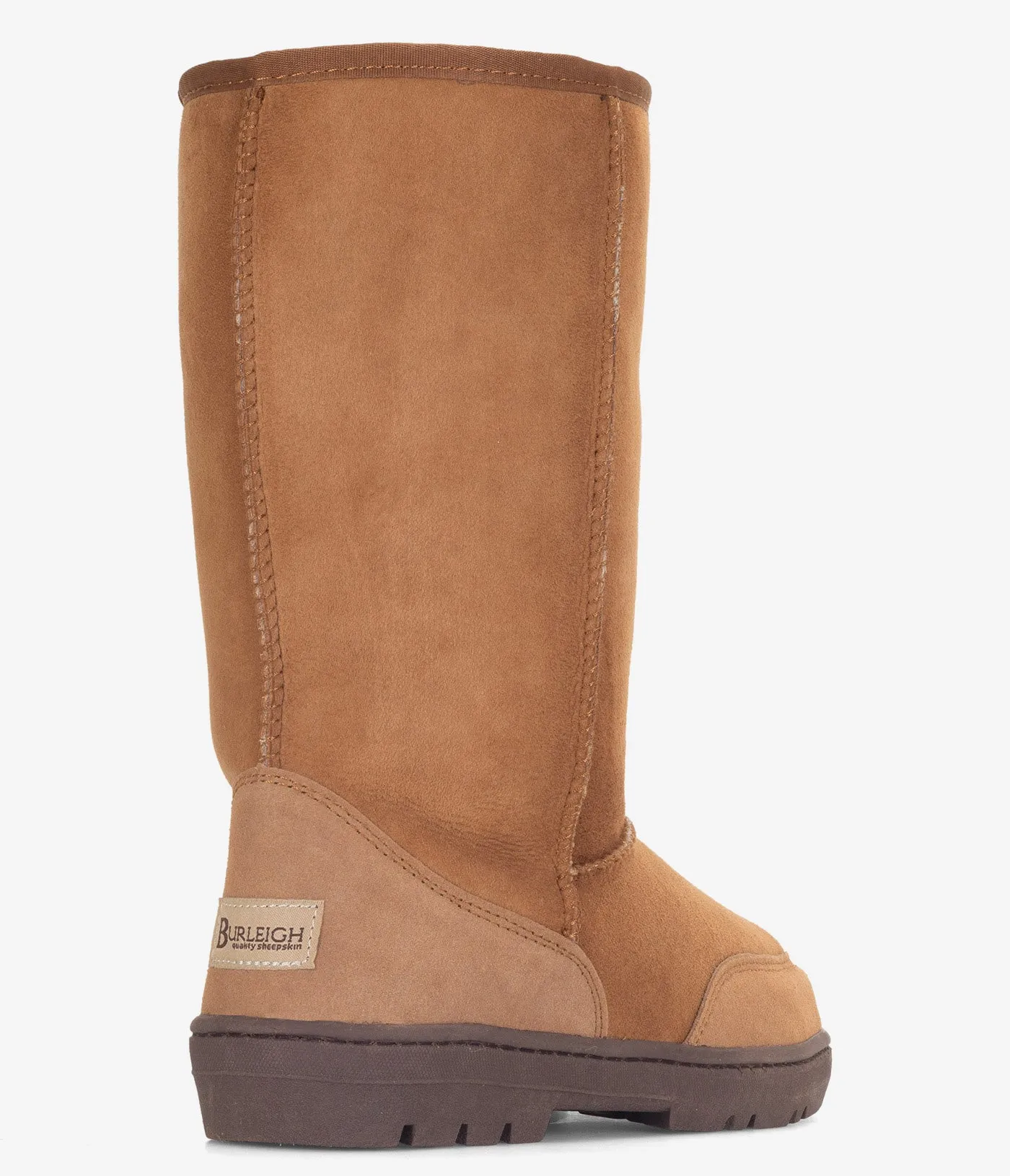 Burleigh Tall Twinface Sheepskin Rugged Sole Boot - Women