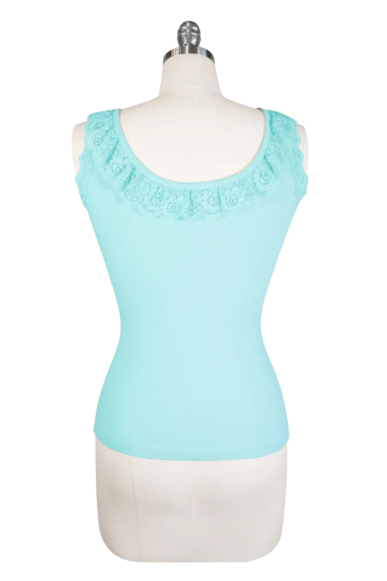 D'Amour Follies Madam Ruffle Singlet (Blue)