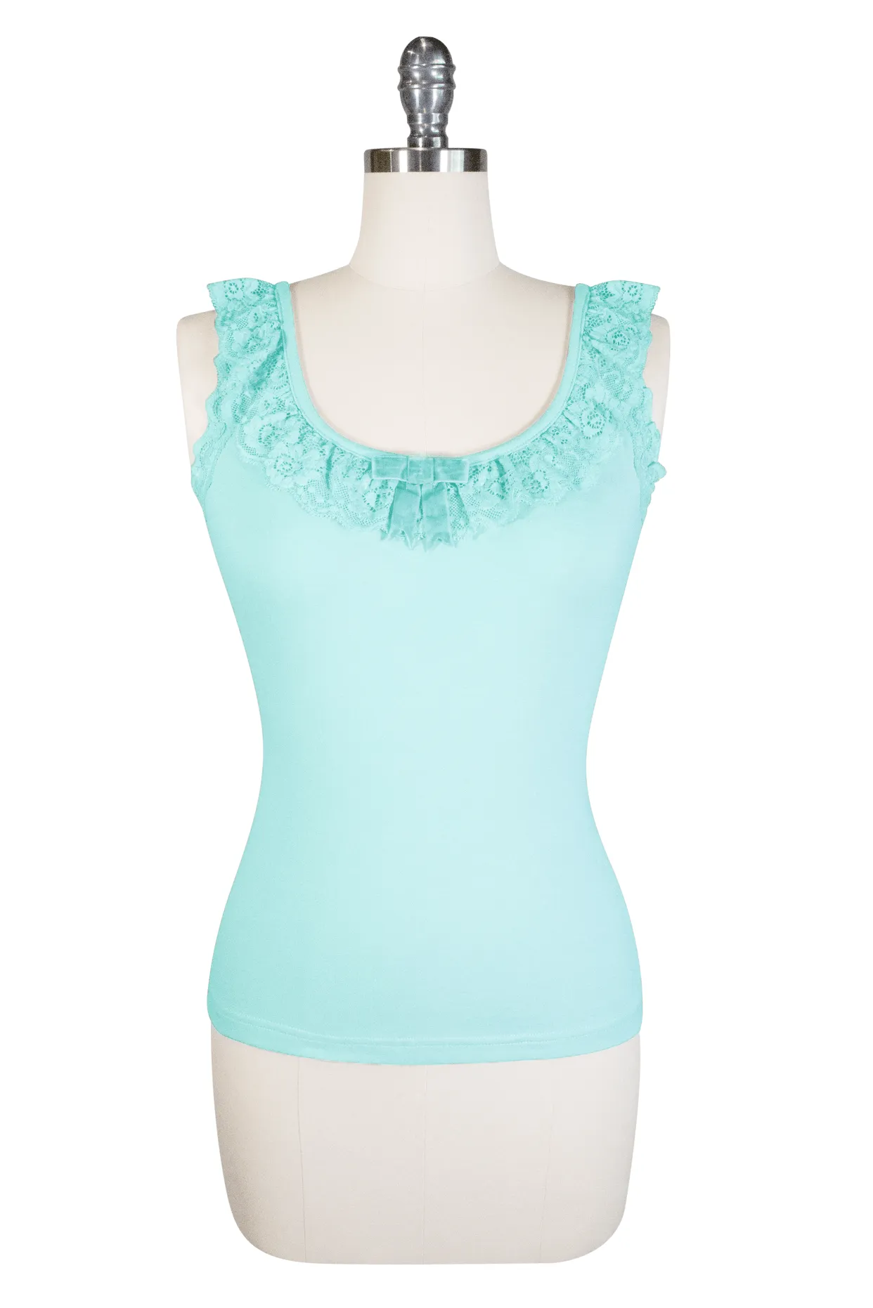 D'Amour Follies Madam Ruffle Singlet (Blue)