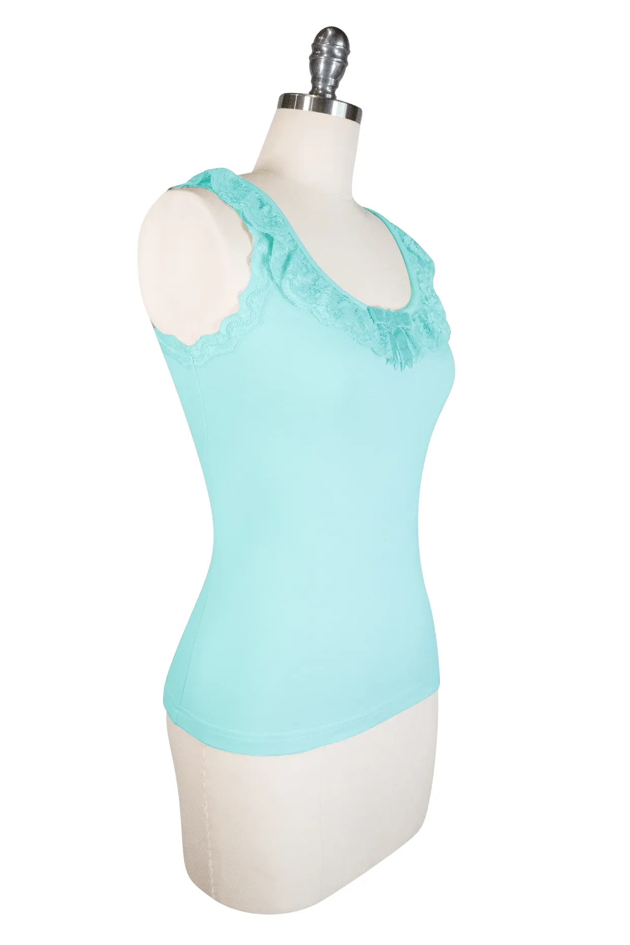 D'Amour Follies Madam Ruffle Singlet (Blue)