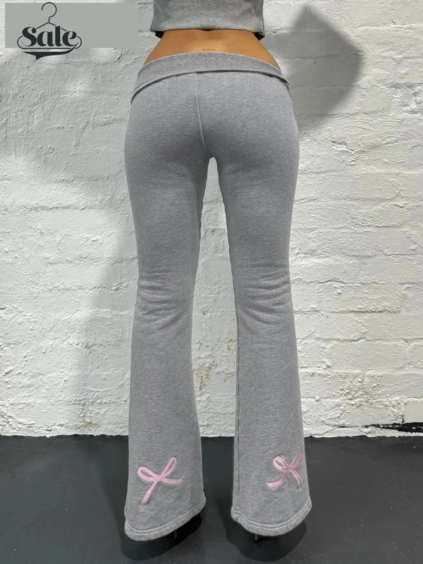 Flared Leggings with Ribbon Detail for Casual Days