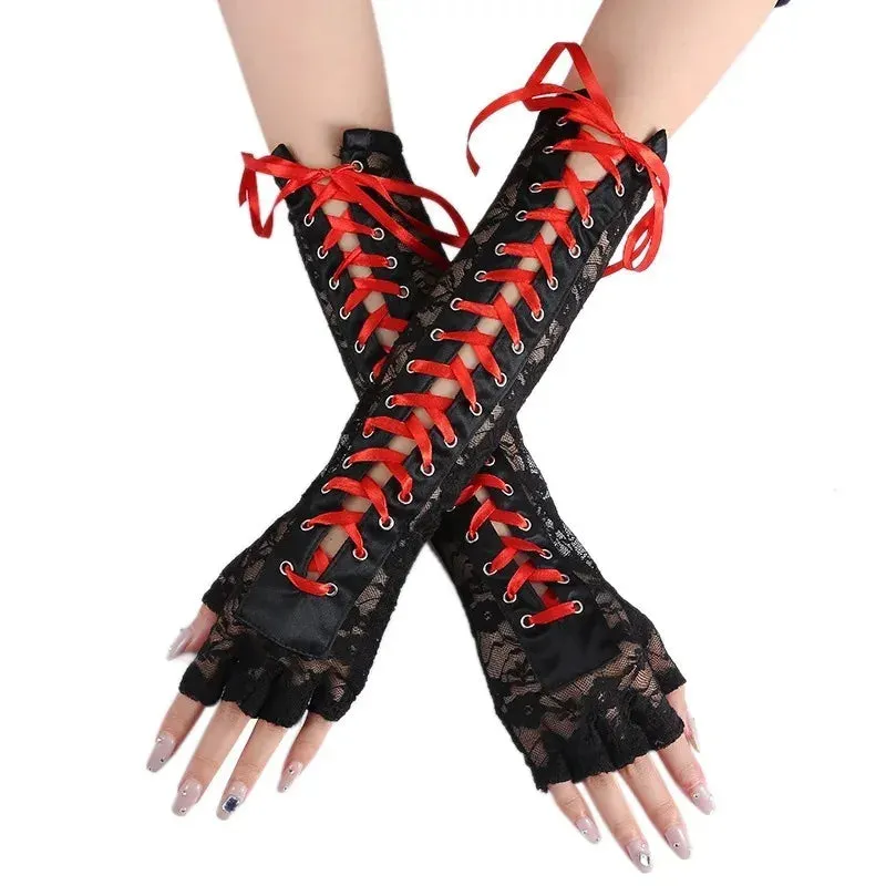 Funki Buys | Gloves | Women's Elbow Length Fingerless Gloves