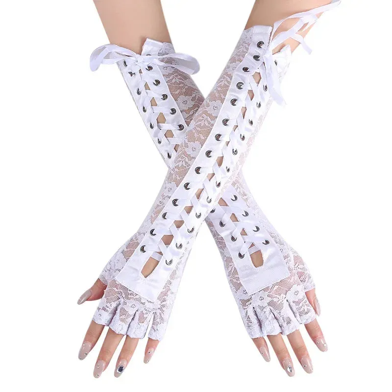 Funki Buys | Gloves | Women's Elbow Length Fingerless Gloves