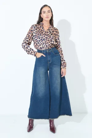 High-waisted wide-leg jeans wholesale