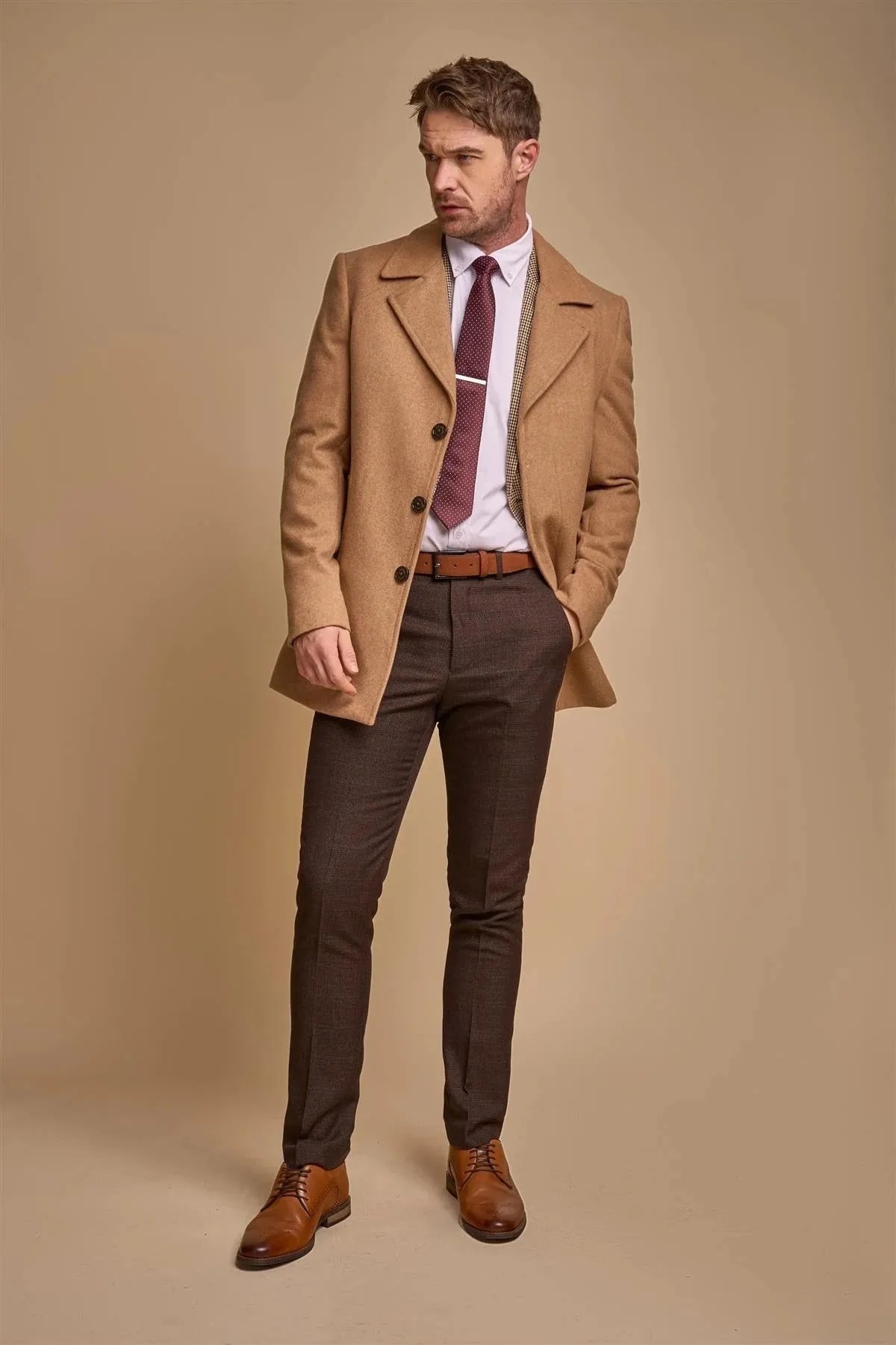 House Of Cavani Marcus Coat - Camel