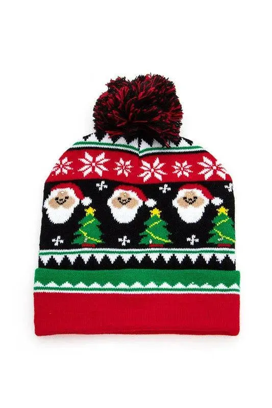 Illuminated Holiday Knit Beanie Collection