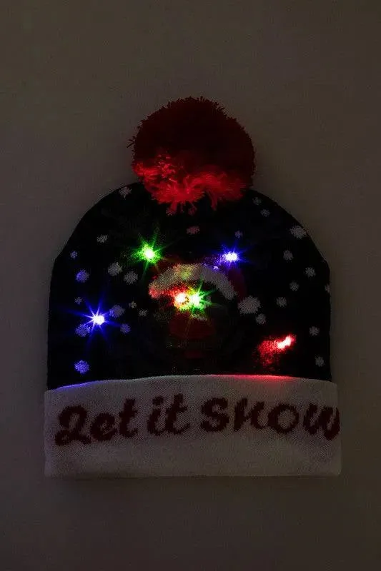 Illuminated Holiday Knit Beanie Collection