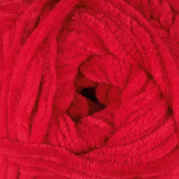 James C Brett Flutterby Chunky - B31 - Red - 100g  Chenille Plush