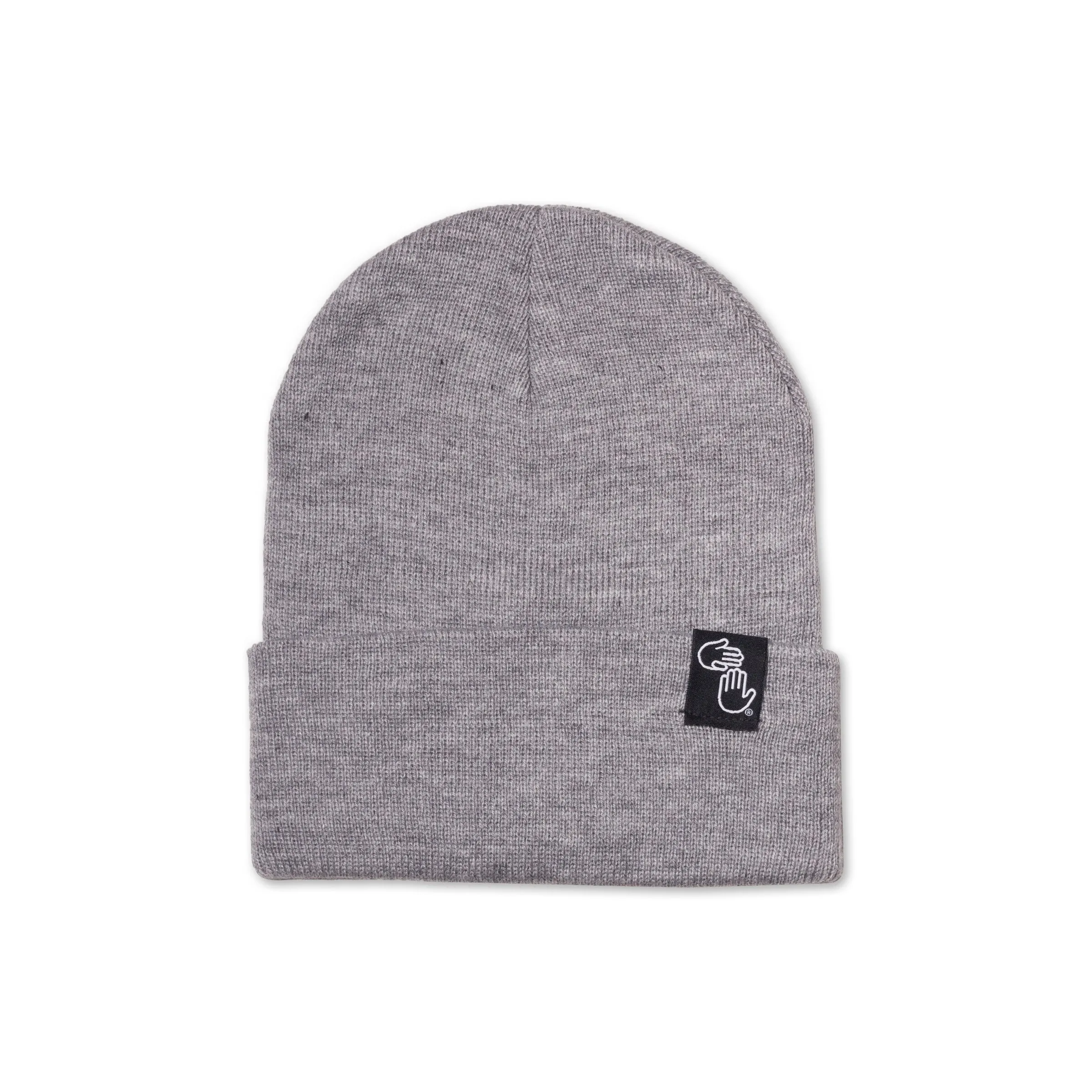 Knit Beanie (Light Heather Grey)