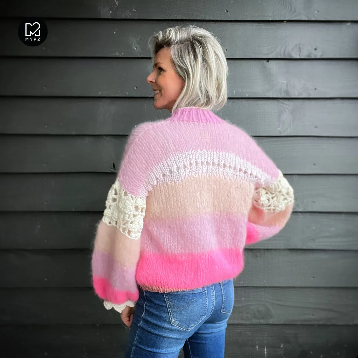 Knit pattern – MYPZ Light Mohair Cardigan Sugar Pop No.9 (ENG-NL)