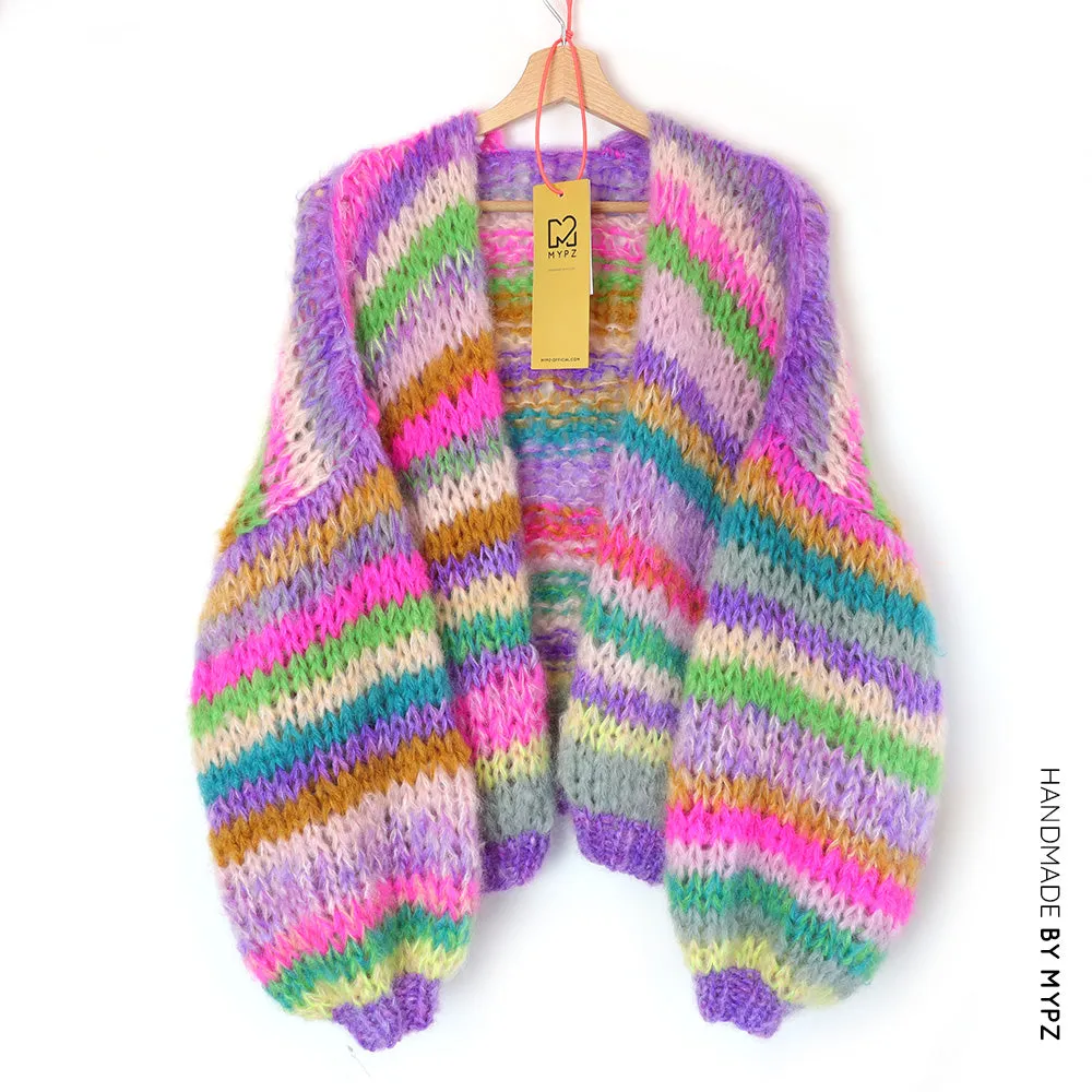 Knitting Kit – MYPZ Short Chunky Mohair Cardigan Aurora No.15 (ENG-NL)