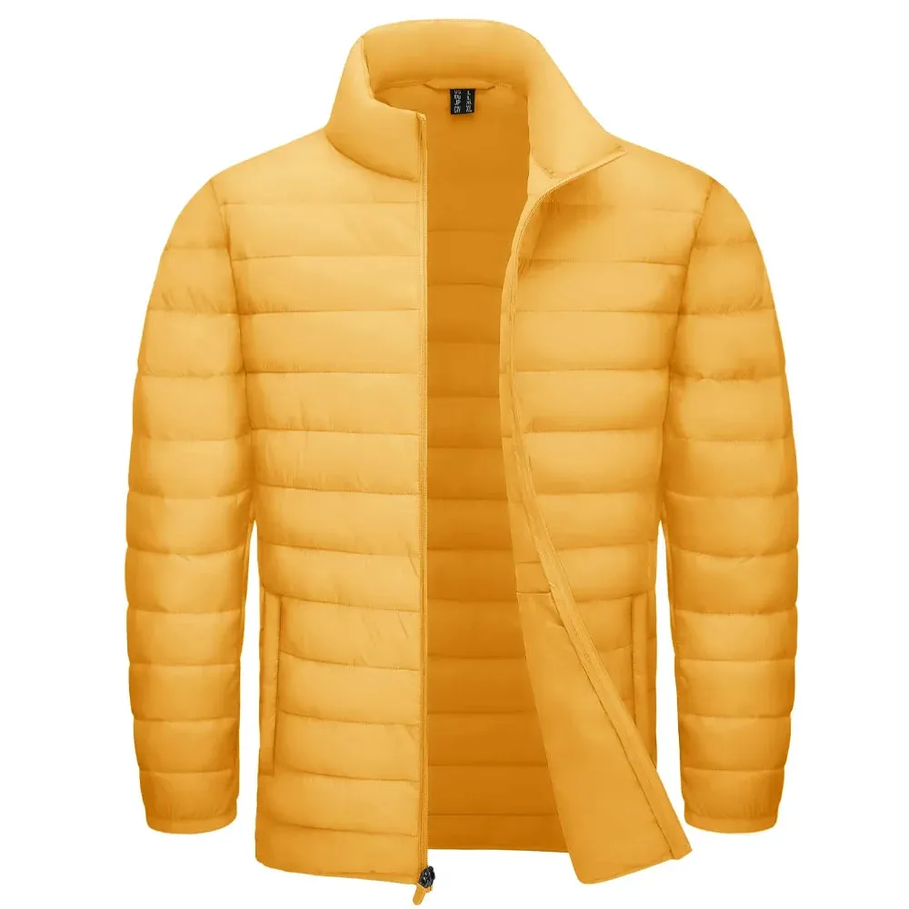 Lightweight Stand Collar Puffer Jacket