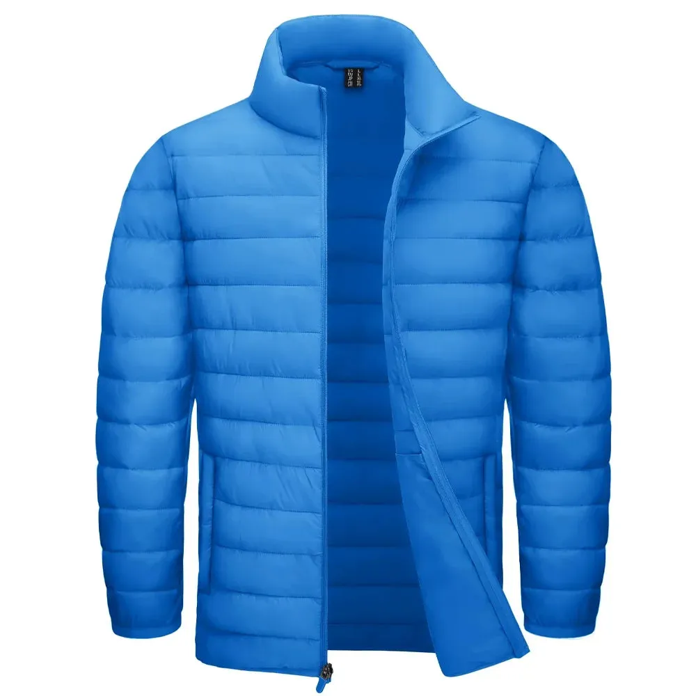 Lightweight Stand Collar Puffer Jacket