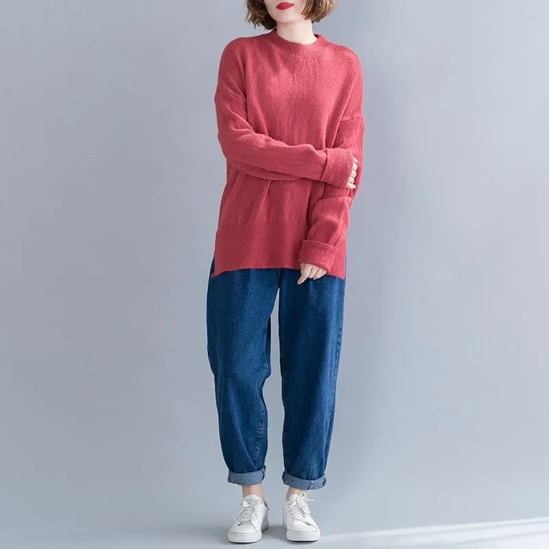 Long Sleeve High Neck Sweater