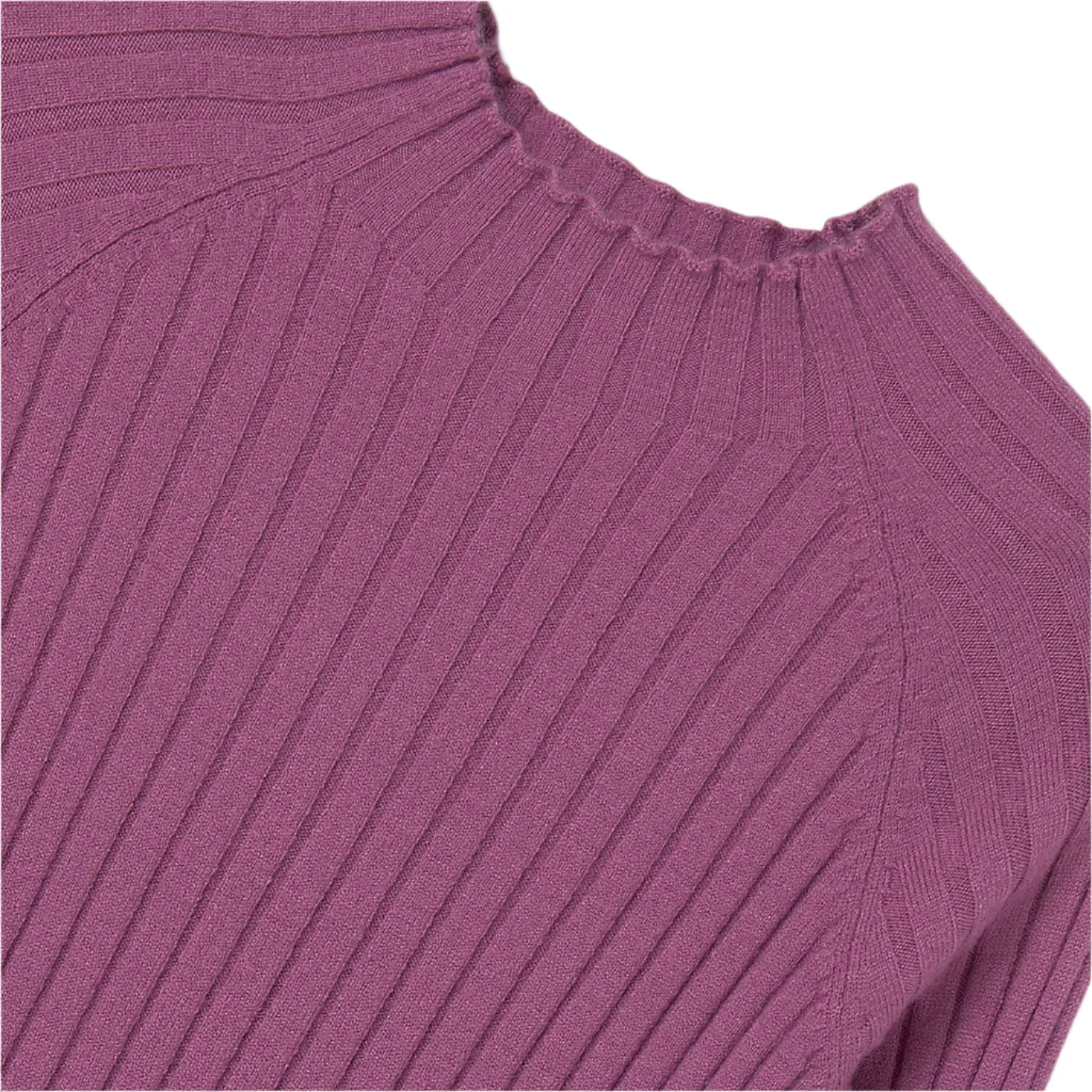 Mauve Knit Mockneck Sweater