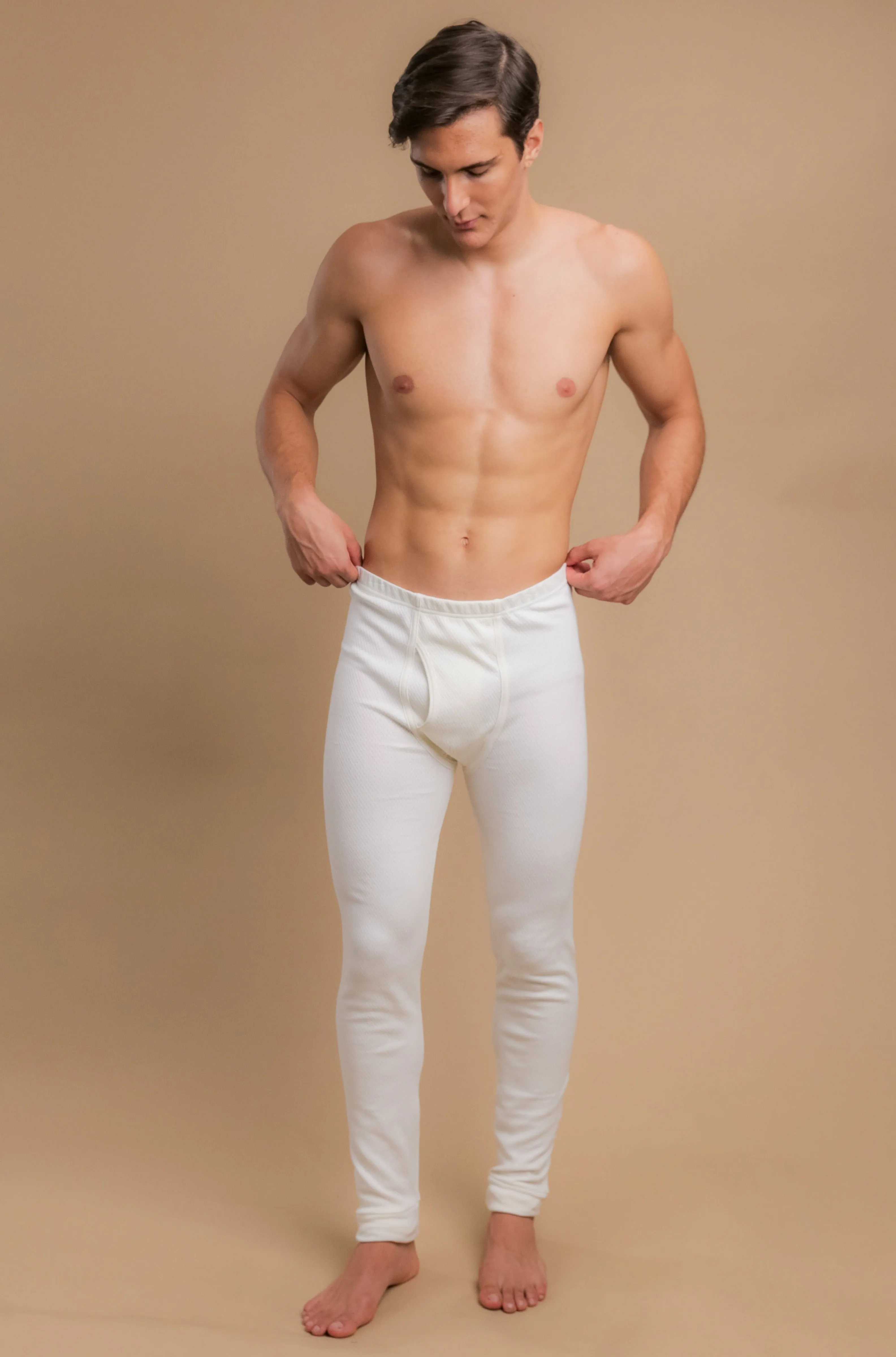 Men's Thermal Base Layer Long Johns with Fly