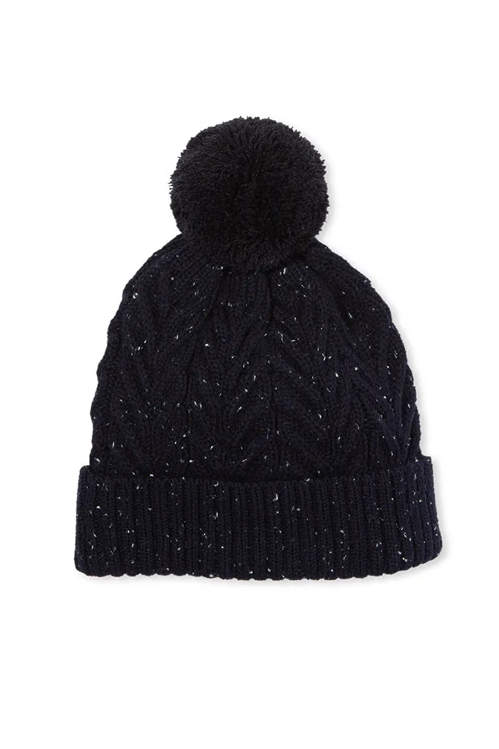 Navy Fleck  Beanie