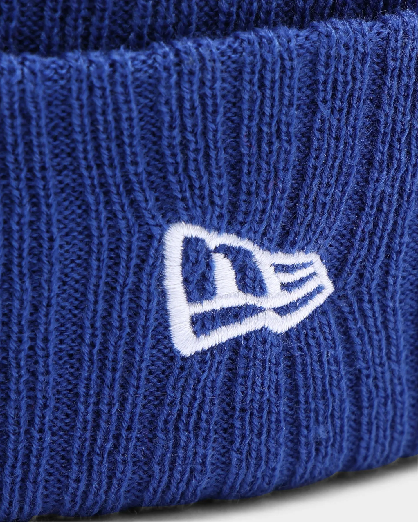 New Era Toronto Blue Jays Team Stripe Script Pom Beanie Team