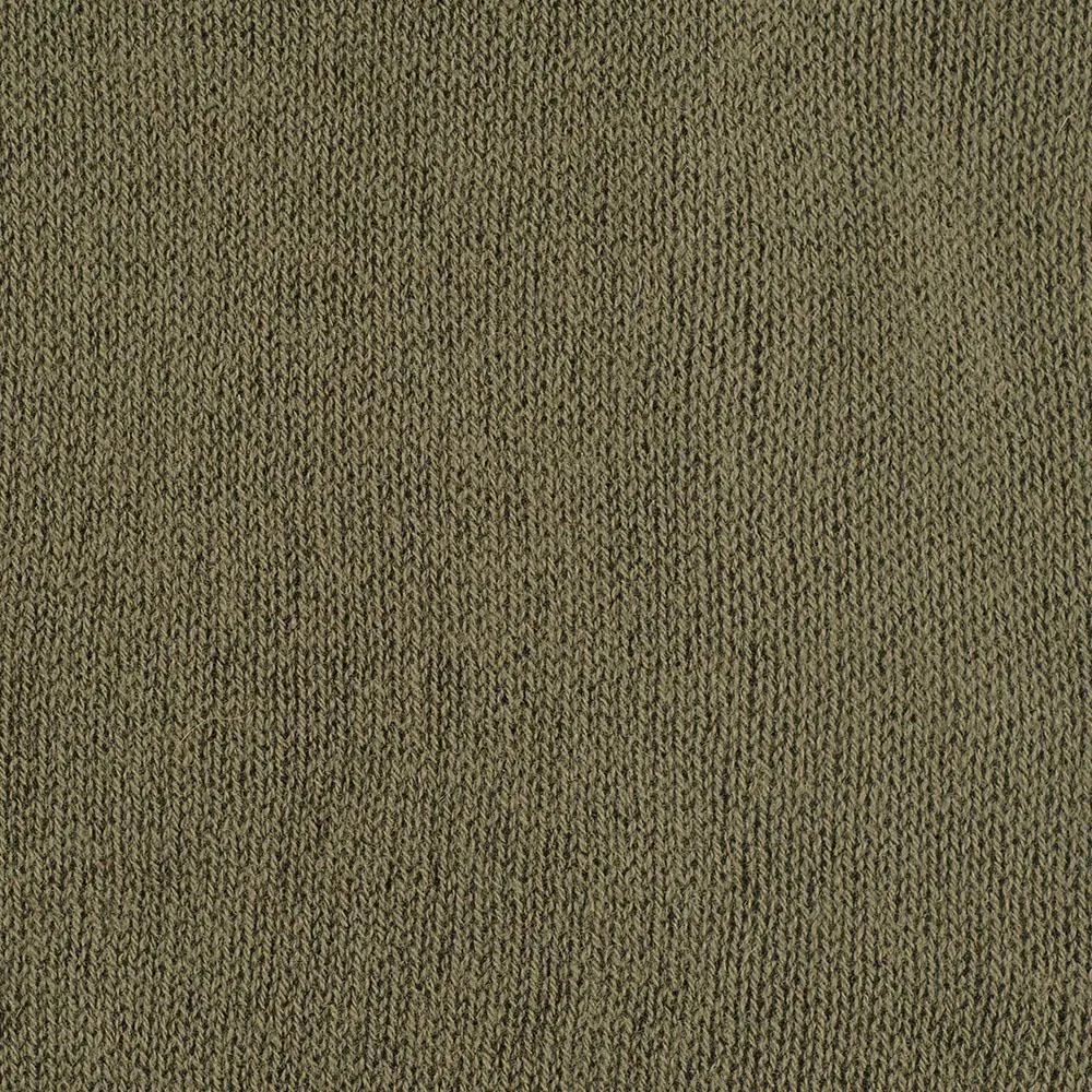 Oversized Military Green Knitted Cashmere Scarf