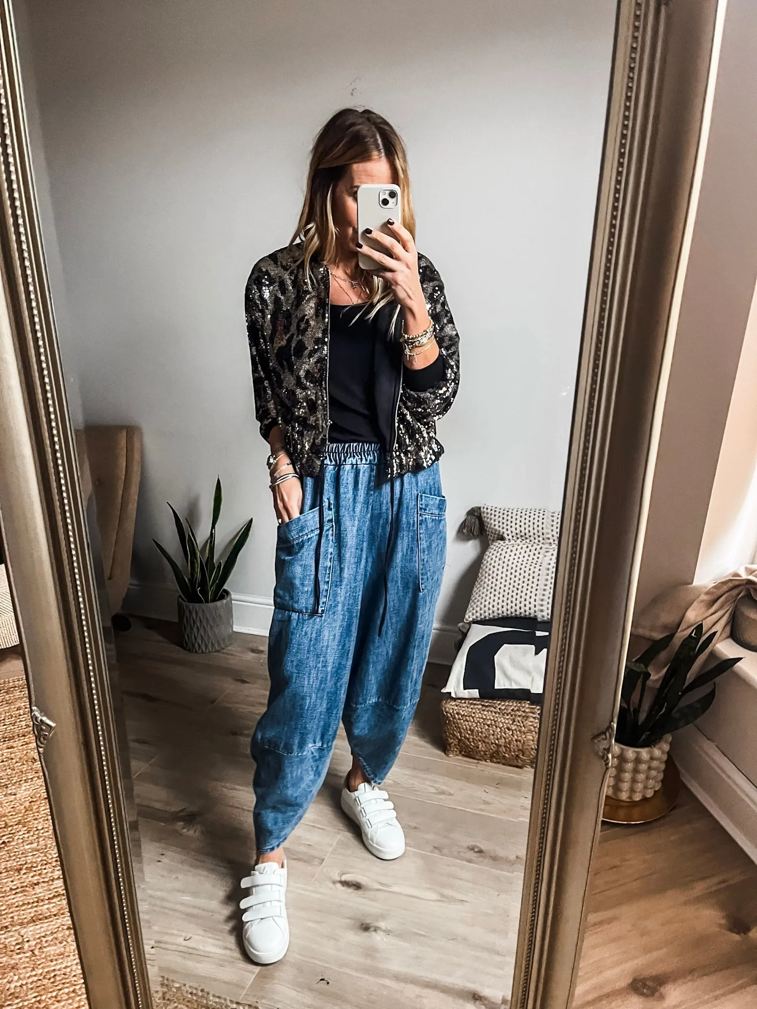 Perfect Everyday Denim Balloon Pants