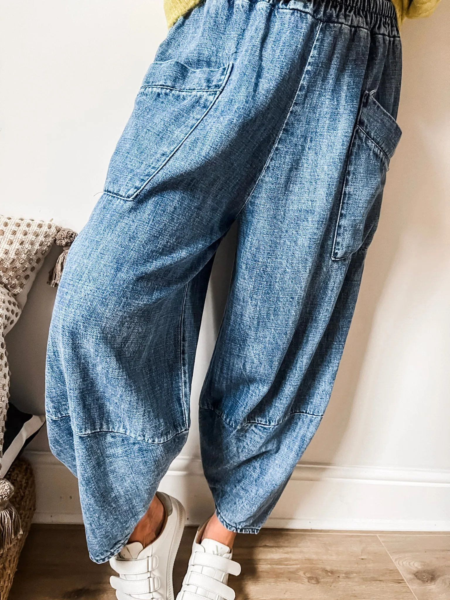 Perfect Everyday Denim Balloon Pants