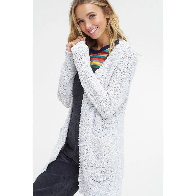 Popcorn Open Cardigan