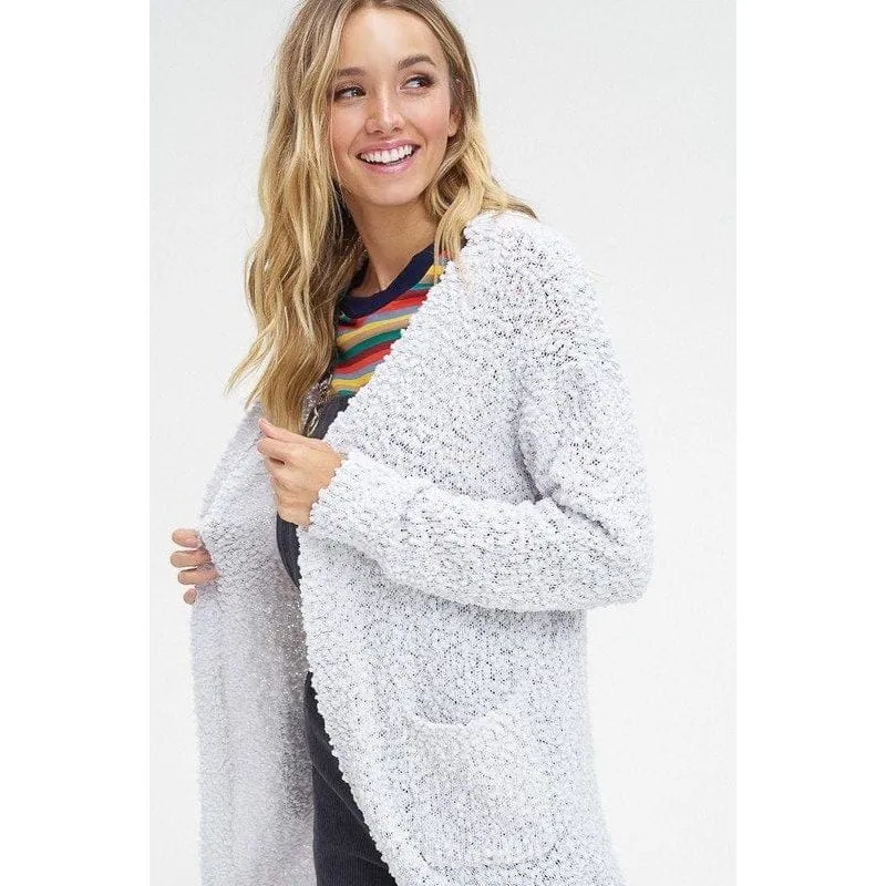 Popcorn Open Cardigan