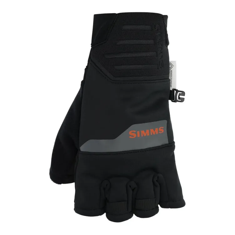 Simms Windstopper Half Finger Gloves - Black