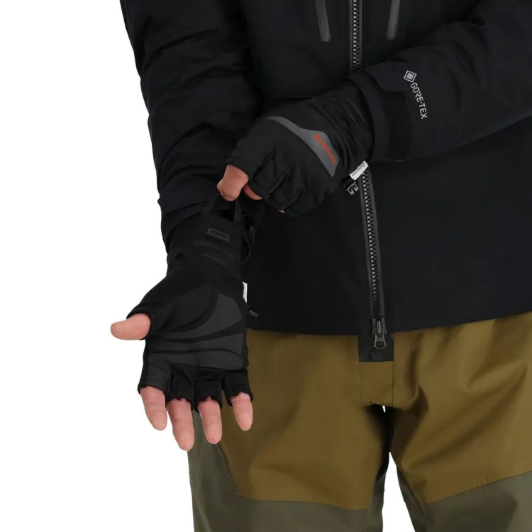 Simms Windstopper Half Finger Gloves - Black