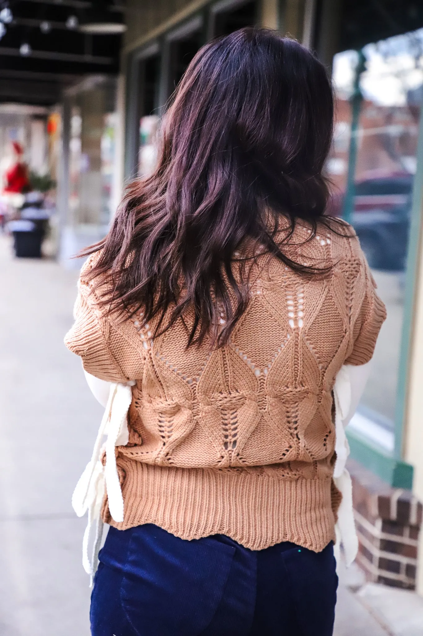 Something Sweet Mock Neck Sweater Vest