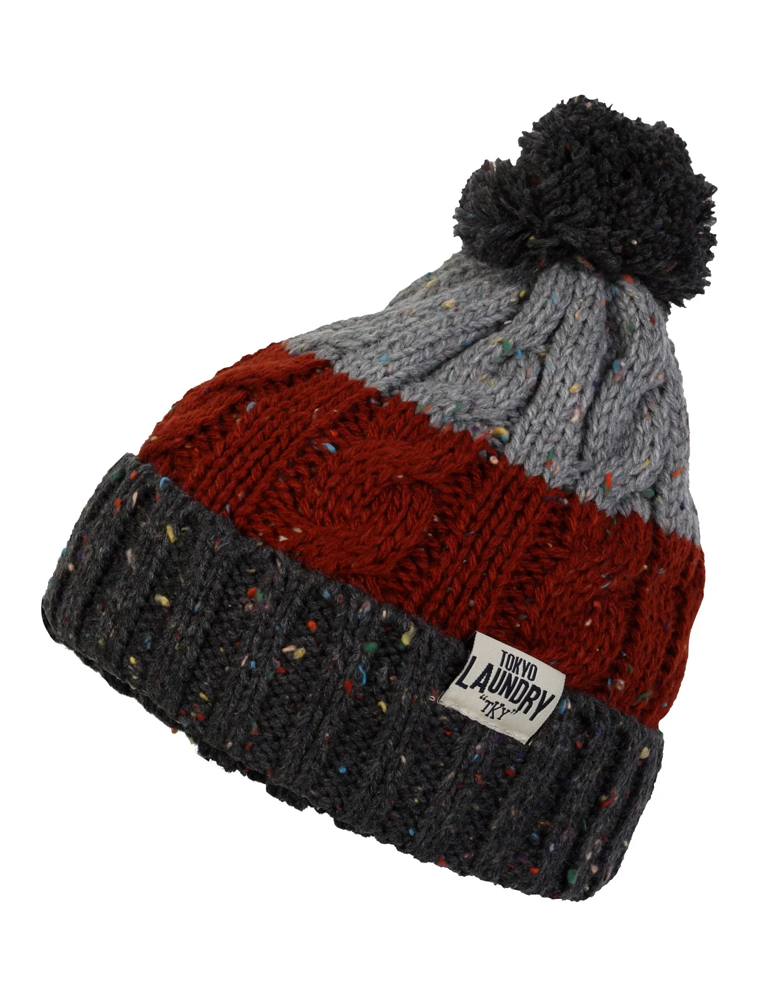 Tokyo Laundry Enstone Knitted Bobble Hat