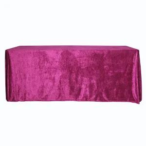 Velvet 90"x156" Rectangular Tablecloth - Magenta