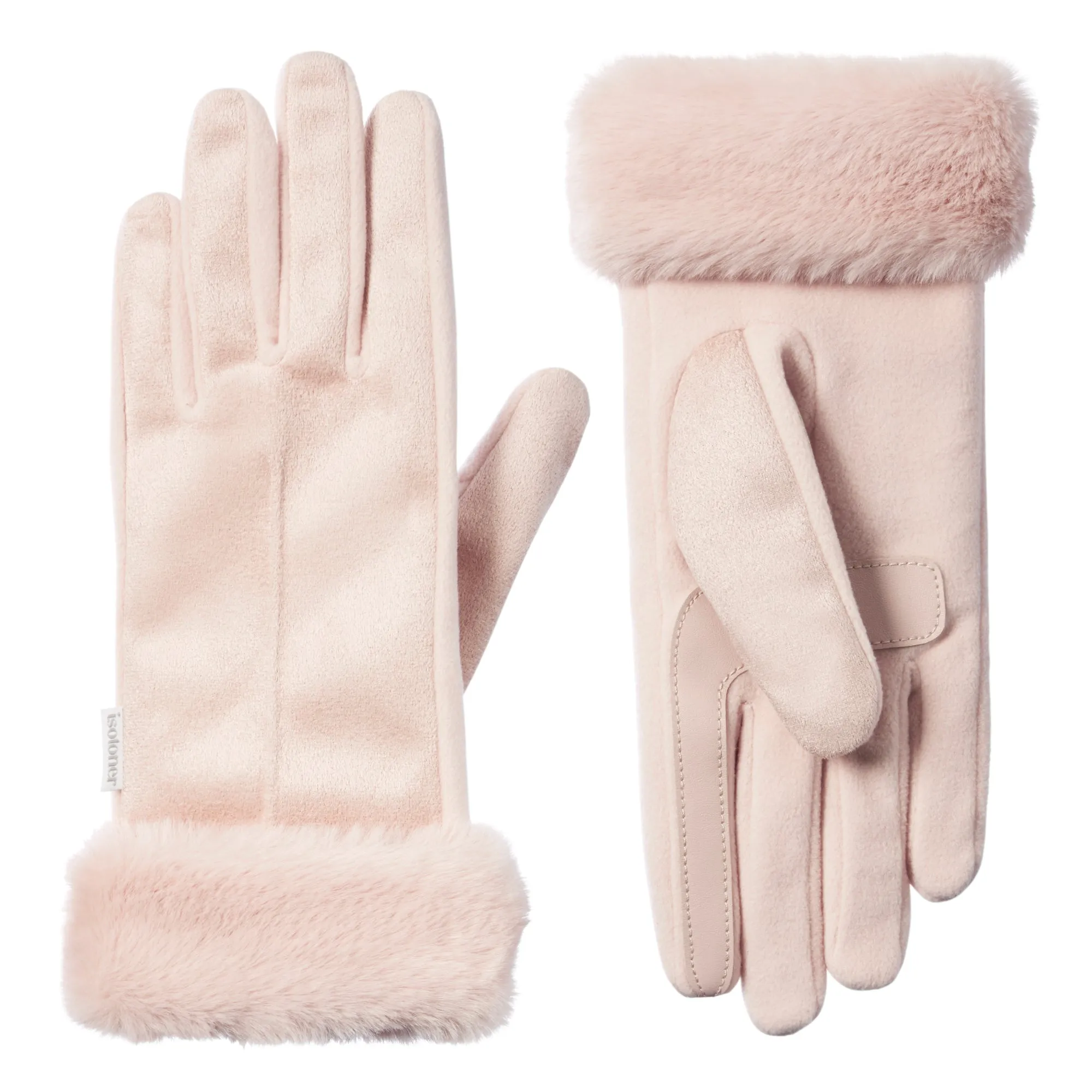 Women's Microsuede Mya Gloves with Faux Fur Cuff and smartDRI®